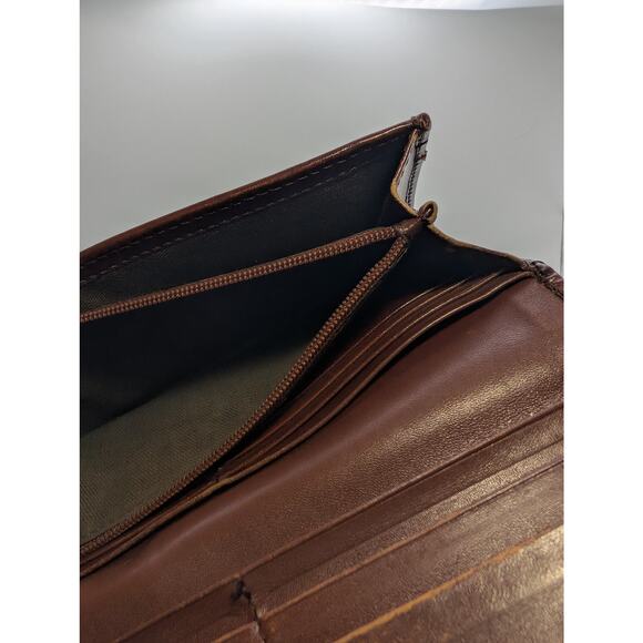 Vintage Full Inclusion Burberry HouseCheck Canvas & Leather Continental Wallet - Picture 9 of 13